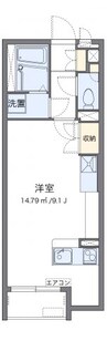 ミランダリゼやまのきた 1Rの間取り