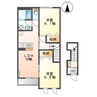 クルール 2LDKの間取り