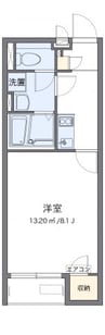 クレイノたちばな 1Kの間取り