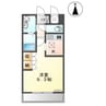 アンベリール南 1Kの間取り