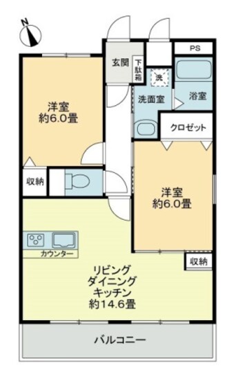 間取図 Okaマンション