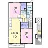 カーザ・フェリース　Ⅱ 2LDKの間取り