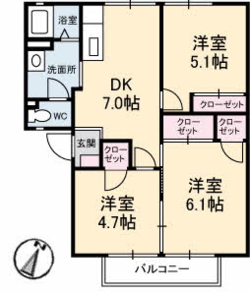 間取図 グレースフジ　Ｃ棟