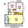 ピュアハイツ 2LDKの間取り