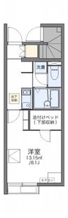 レオネクストトヨハラ 1Kの間取り