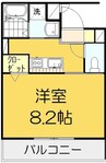 SUCCESS22 1Kの間取り