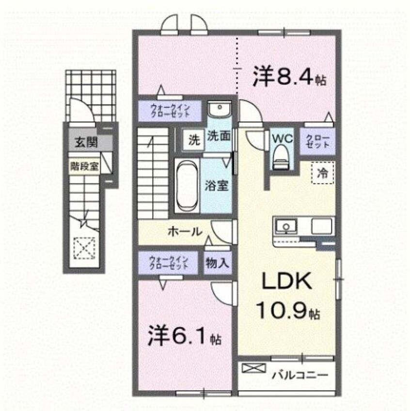 間取図 フェリーチェ上林