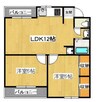 室町ハイツ 2LDKの間取り