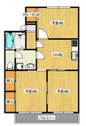 セジュール高崎　E棟 3DKの間取り