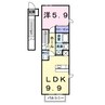 メゾン・ルポ　Ⅱ 1LDKの間取り