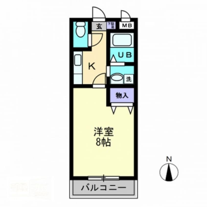 間取図 クレール・オゴ