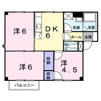 間取図 プラドール今里Ｂ
