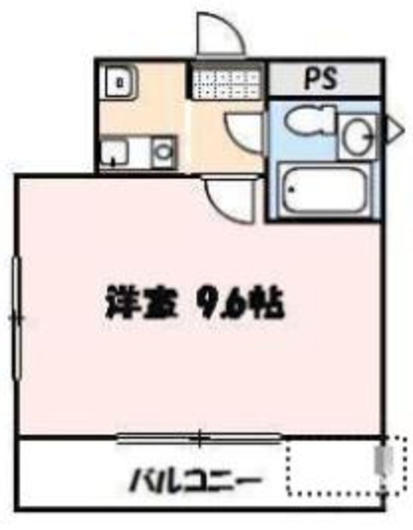 間取図 コーポリバーサイド
