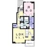 ルーベル　塩屋　Ａ 1LDKの間取り