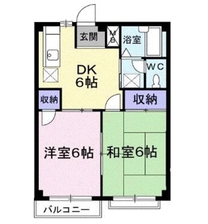 間取図 エルデイム西本Ａ