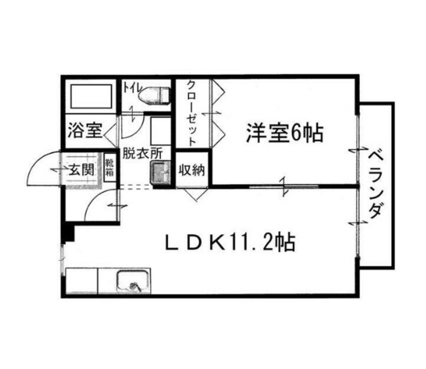 間取図 吉岡道上ハイツ1号地