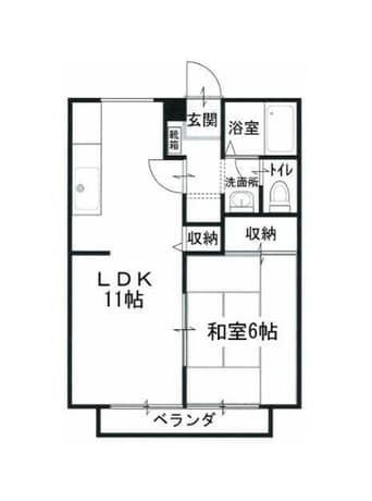 間取図 サンガーデン岸上1号地