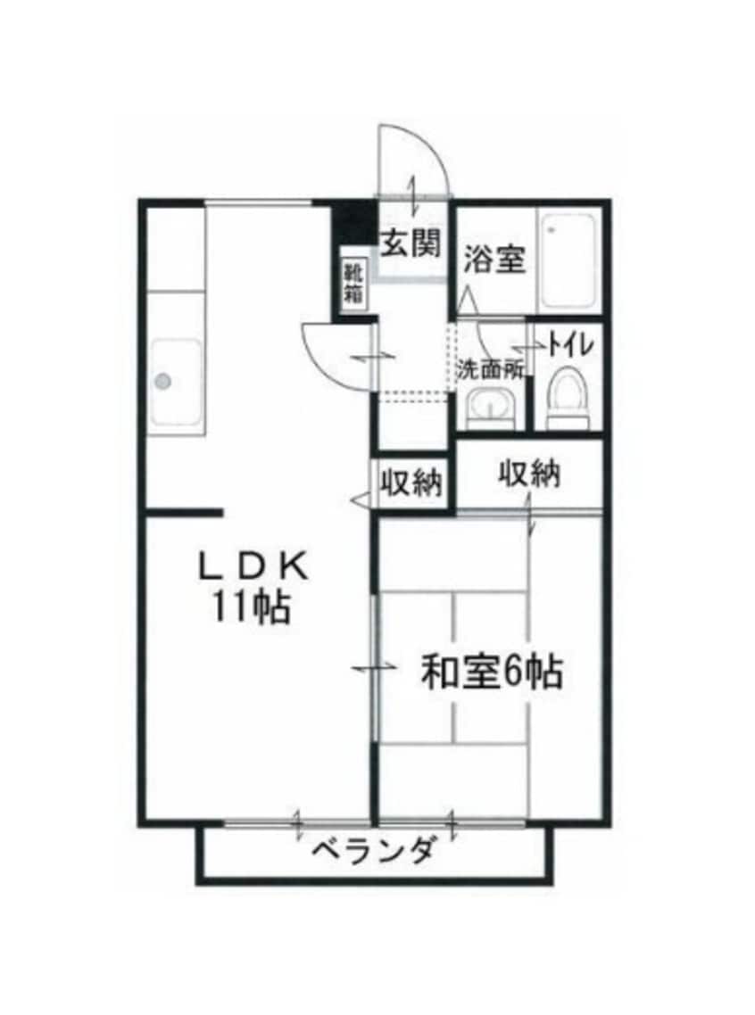 間取図 サンガーデン岸上1号地