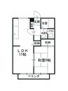 サンガーデン岸上1号地 1LDKの間取り