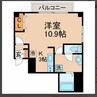 T・K  TOWER 1Kの間取り