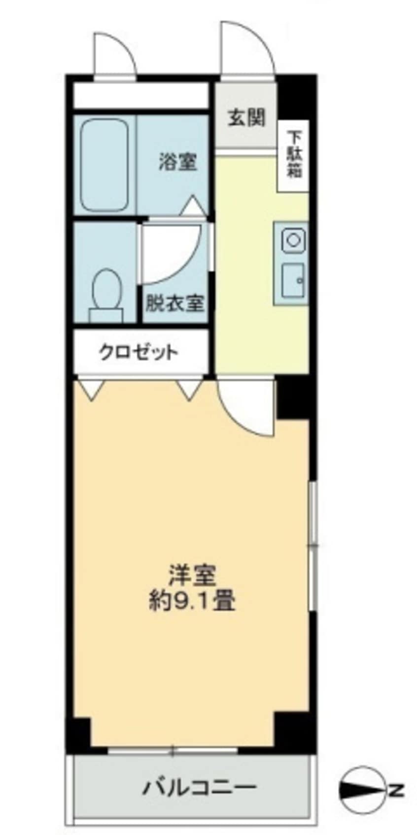 間取図 フォブール２１・A