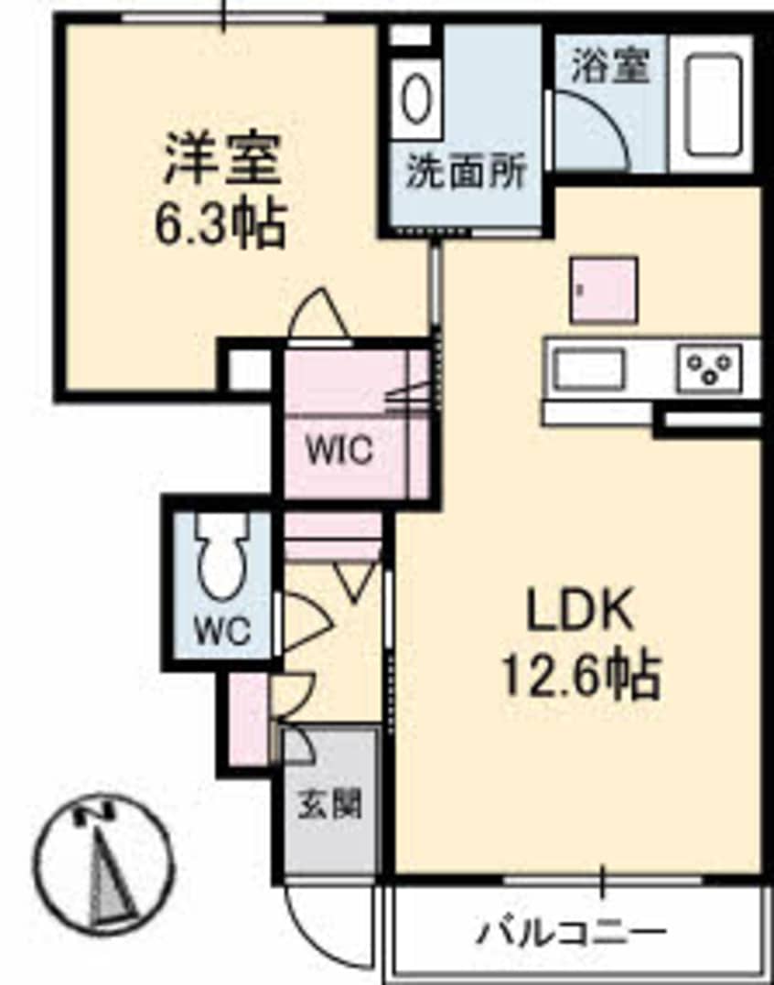 間取図 モデスティ木太
