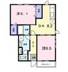 グレイス・カーサＡ 2DKの間取り