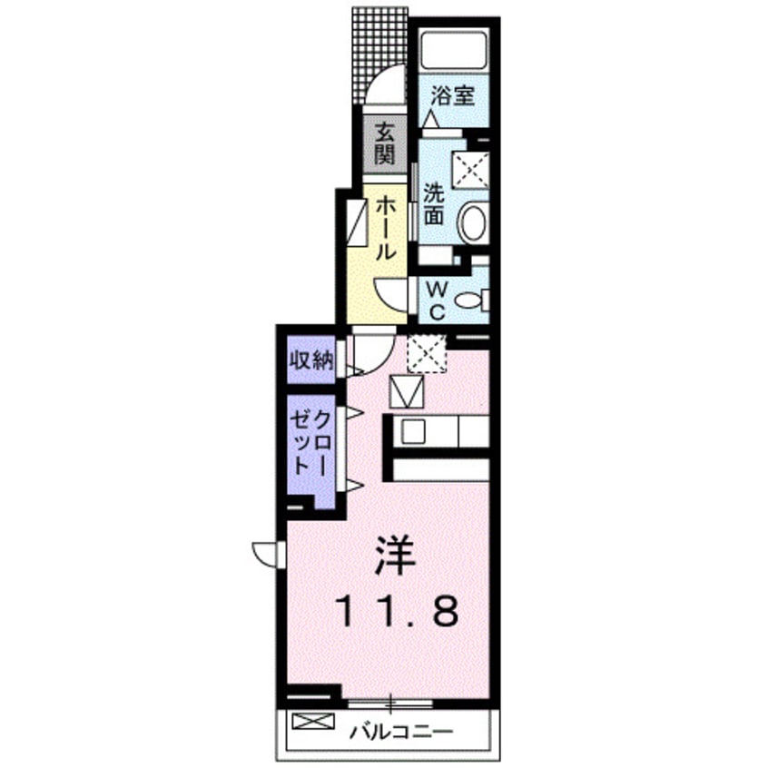 間取図 フィオーレ　リン　Ａ