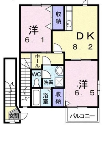 間取図 クレディ・タケウチ　Ａ