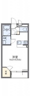 レオネクスト南Ⅱ 1Kの間取り