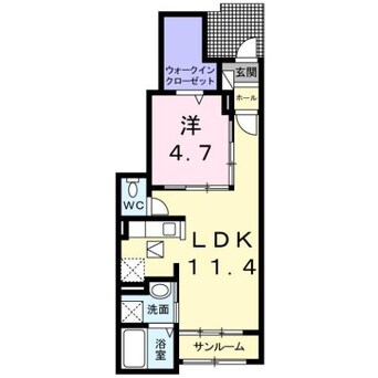 間取図 ルーベル柞原　Ⅱ