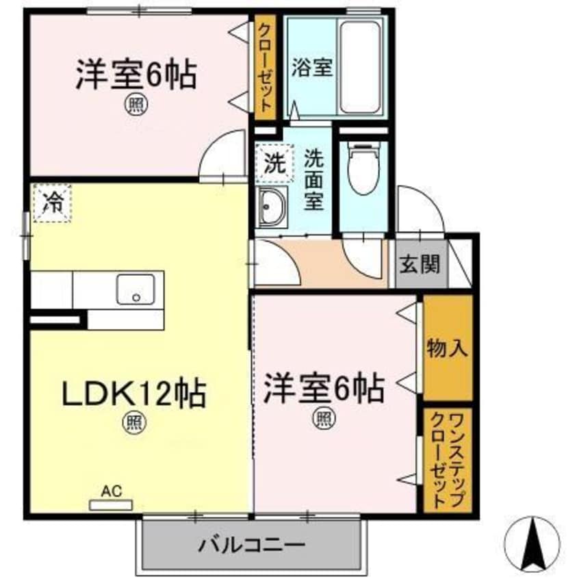間取図 ルーチェ B棟