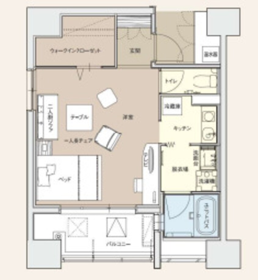 間取図 ヴィラフリーデ瓦町