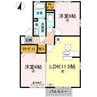 セジュール三条　A棟 2LDKの間取り