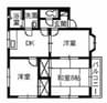 メープルシティA 3DKの間取り