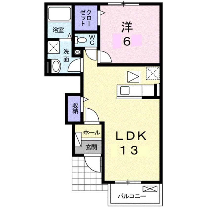 間取図 レイジェス　Ｃ