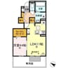North Shore　B 1LDKの間取り