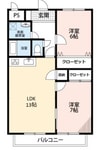 サンセール垂水 3DKの間取り