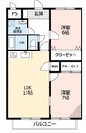 サンセール垂水 3DKの間取り