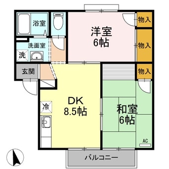 間取図 グリーンガーデン　A棟