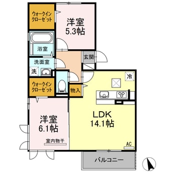 間取図 ラナ マラキ B棟