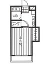 サンヒルズ志度 1Kの間取り