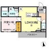 ユニヴェール　B棟 1LDKの間取り
