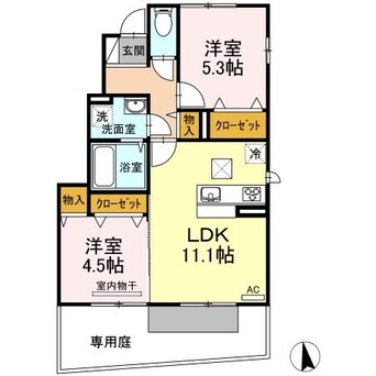 間取図 サンロード仏生山　A棟