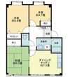 フォブール城南 3DKの間取り