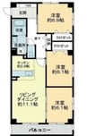 フォブールインフィニⅠ 3LDKの間取り