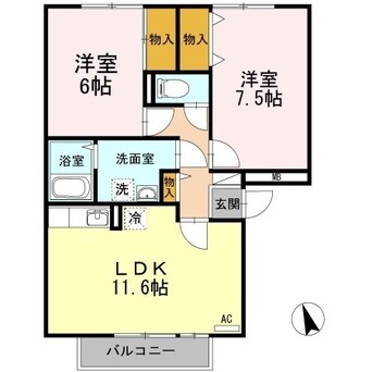間取図 グレイスフルＹ　Ａ棟