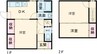 松縄町戸建て 3DKの間取り