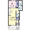 Ｈｅａｒｔ未来Ⅲ 1LDKの間取り