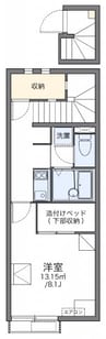 レオネクストＧｒｏｏｖｅｒⅡ 1Kの間取り